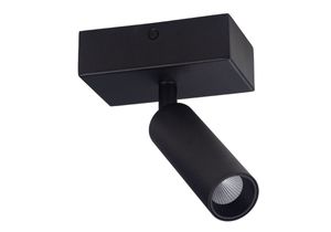 BC0021 LED-opbouwspot Koker 1x10W 2700K Dimbaar Zwart