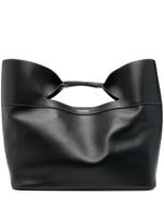 Alexander McQueen sac à main The Bow en cuir - Noir