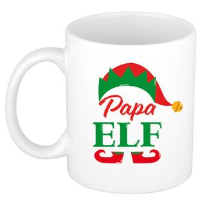 Papa Elf koffiemok / theebeker kerstcadeau vader 300 ml   -