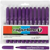 Colortime stiften, lijndikte 5 mm, donkerpaars, 12 stuk/ 1 doos Colortime stiften, lijndikte 5 mm, donkerpaars, 12 stuk/ 1 doos