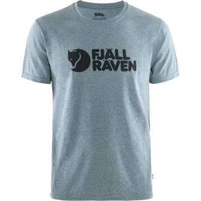Fjallraven Logo T-shirt Heren Uncle Blue-Melange M
