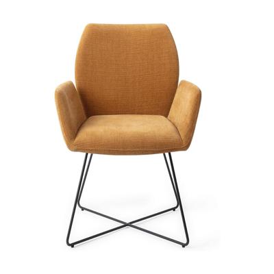 Jesper Home Misaki eetkamerstoel Honey Harvest cross black