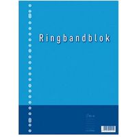 Kangaro K-5544-RB-NTRL Ringbandblok A4 Lijn 23R 60grs 80 Blad - thumbnail