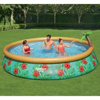 Bestway fast set zwembadset paradise palms opblaasbaar 457x84 cm Bestway fast set zwembadset paradise palms opblaasbaar 457x84 cm