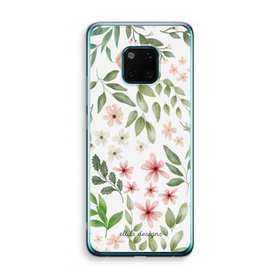 Botanical sweet flower heaven: Huawei Mate 20 Pro Transparant Hoesje