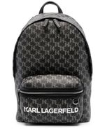 Karl Lagerfeld sac à dos à motif monogrammé - Noir