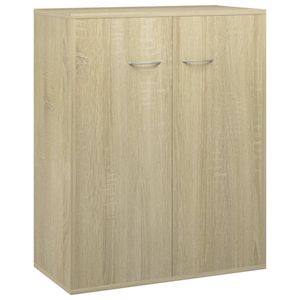 vidaXL Dressoir 60x30x75 cm bewerkt hout sonoma eikenkleurig