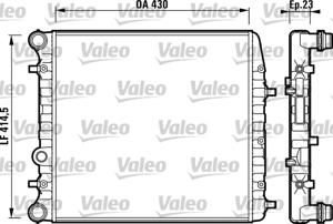 Radiateur VALEO, u.a. für Skoda, VW, Seat