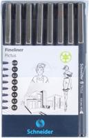 8 Fineliners Schneider Pictus zwart