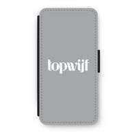 Topwijf Grijs Wit: iPhone SE 2020 Flip Hoesje
