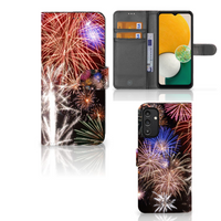 Samsung Galaxy A14 5G Wallet Case met Pasjes Vuurwerk - thumbnail