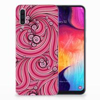 Samsung Galaxy A50 Hoesje maken Swirl Pink - thumbnail