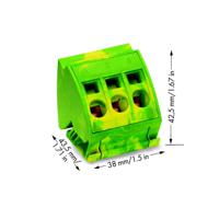 WAGO 812-110 Aansluitblok Groen, Geel 12 stuk(s)