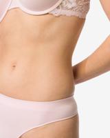 HEMA Damesstring naadloos micro lichtroze (lichtroze)