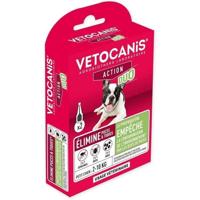 VETOCANIS Anti-vlooien en anti-teken Duo Spot on - 2 pipetten - Efficiëntie 7 weken - Voor kleine hond