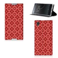 Sony Xperia L1 | Hoesje met Magneet | Batik Rood