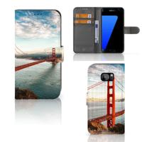 Samsung Galaxy S7 Edge | Flip Cover | Golden Gate Bridge