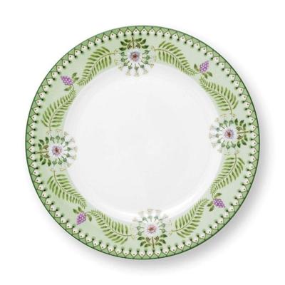 Ontbijtbord Lily & Lotus groen 23cm