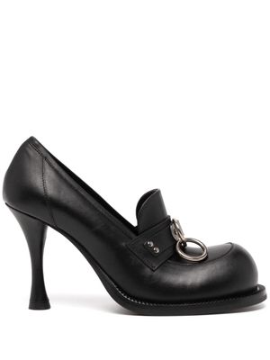 Martine Rose escarpins en cuir à talon aiguille 100 mm - Noir