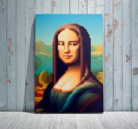 Gioconda pixelkunst Canvas schilderij kunst
