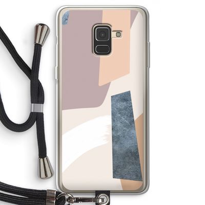 Luca: Samsung Galaxy A8 (2018) Transparant Hoesje met koord