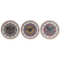 Tafelklok Home ESPRIT Keramisch Mandala 16 x 1 x 16 cm