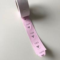 Volgnummerrol rood 2000 stuks per rol