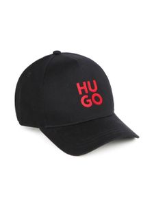 HUGO KIDS casquette en coton à logo embossé - Noir