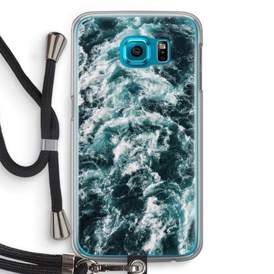 Zee golf: Samsung Galaxy S6 Transparant Hoesje met koord