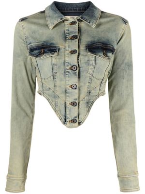 KNWLS veste Claw en jean - Vert