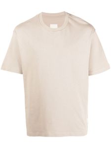 Emporio Armani t-shirt en coton biologique à manches mi-longues - Tons neutres