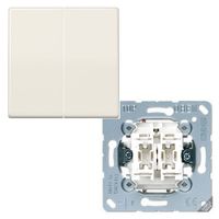 Jung AS500 wissel/wisselschakelaar met drukknop creme AS591-5 509EYU