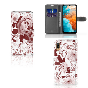 Hoesje Huawei Y6 (2019) Watercolor Flowers