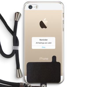 Reminder: iPhone 5 / 5S / SE Transparant Hoesje met koord