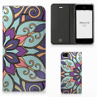 iPhone SE|5S|5 Smart Cover Purple Flower - thumbnail