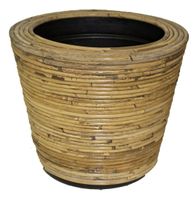 Drypot rotan streep D35H30 cm Van der Leeden - Van der leeden