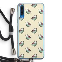 Vogeltjes: Samsung Galaxy A50 Transparant Hoesje met koord