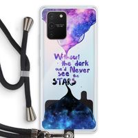 Stars quote: Samsung Galaxy S10 Lite Transparant Hoesje met koord