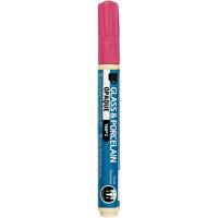 Creativ Company Glas- en porseleinstift, lijndikte 2-4 mm, dekkend, roze, 1 stuk