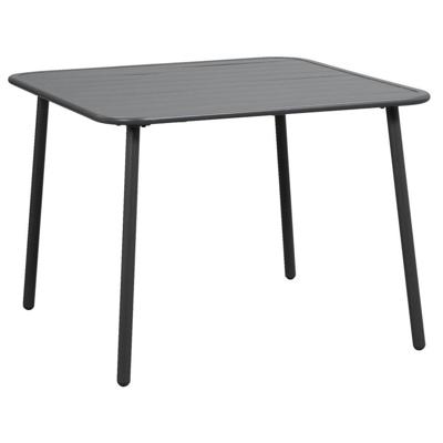 Leen Bakker - Lounge Dinging Tafel Paris - 66x90x90 Cm - Aluminium - Zwart