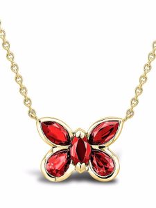 Pragnell collier en or 18ct à pendentif papillon orné de rubis