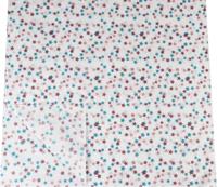 Zijdevloei papier 50x75cm 22gr 100 velgekleurde sterren