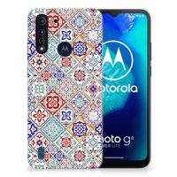 Motorola Moto G8 Power Lite TPU Siliconen Hoesje Tiles Color