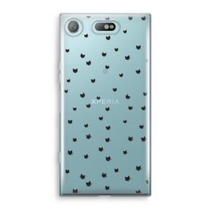 Kleine kattenkopjes: Sony Xperia XZ1 Compact Transparant Hoesje