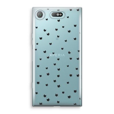 Kleine kattenkopjes: Sony Xperia XZ1 Compact Transparant Hoesje