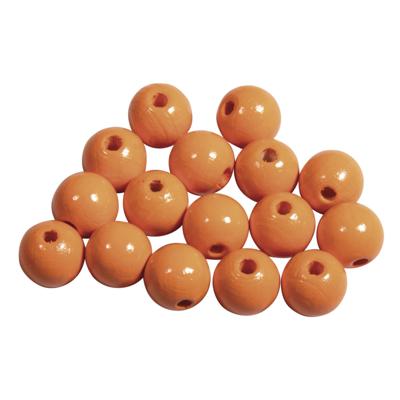 104x oranje houten kralen 10 mm