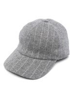 Fedeli casquette en maille à fines rayures - Gris