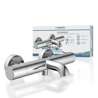 Schutte LOS ANGELES Thermostatische badkraan | Chroom - 33190