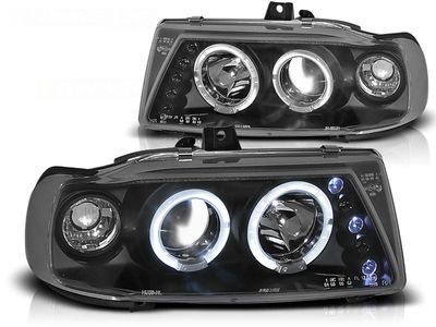 Tuning-Tec Koplampen dual halo rims SEAT IBIZA / CORDOBA/ POLO VARIANT SEDAN 10 93-08 99 ANGEL EYES ZWART Tuning-Tec Koplampen dual halo rims SEAT IBIZA / CORDOBA/ POLO VARIANT SEDAN 10 93-08 99 ANGEL EYES ZWART