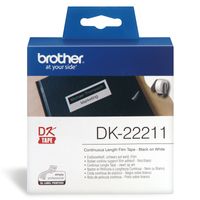Etiket Brother DK-22211 29mm 15-meter witte film - thumbnail
